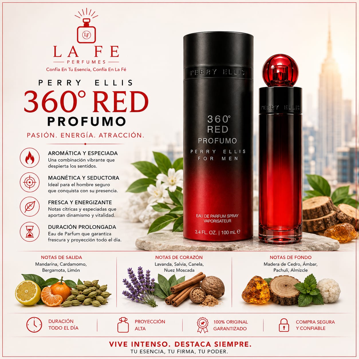 Perry Ellis 360 Red Profumo Men 100ml EDP